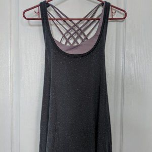 Lululemon workout top with built in cross back bra